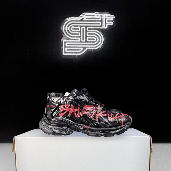 Balenciaga Runner Black Graffiti - Picture 1 of 7